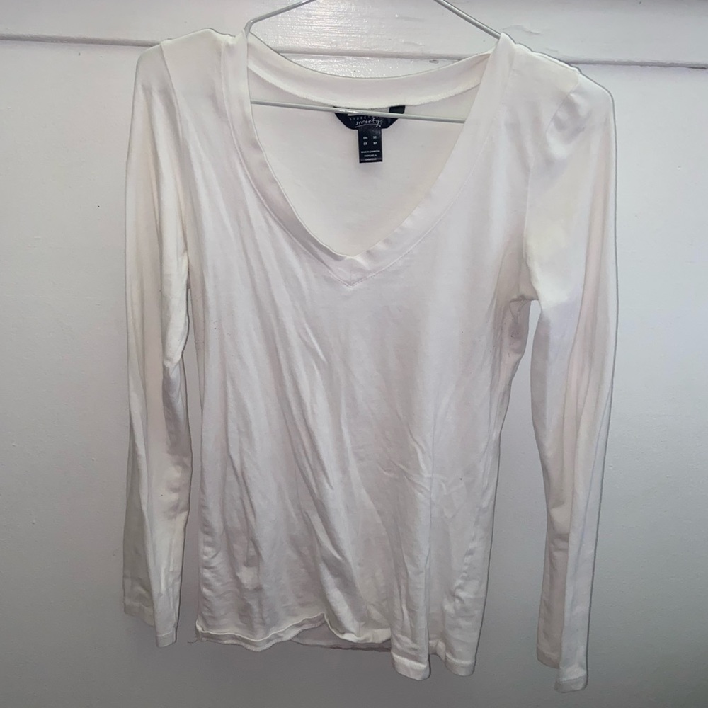 White long sleeve tee / 3 for $17!!!